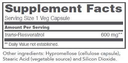 Protocol Resveratrol 600mg 